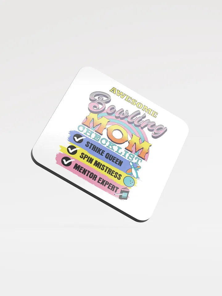 Awesome Bowling Mom Checklist Coaster Set product image (1)