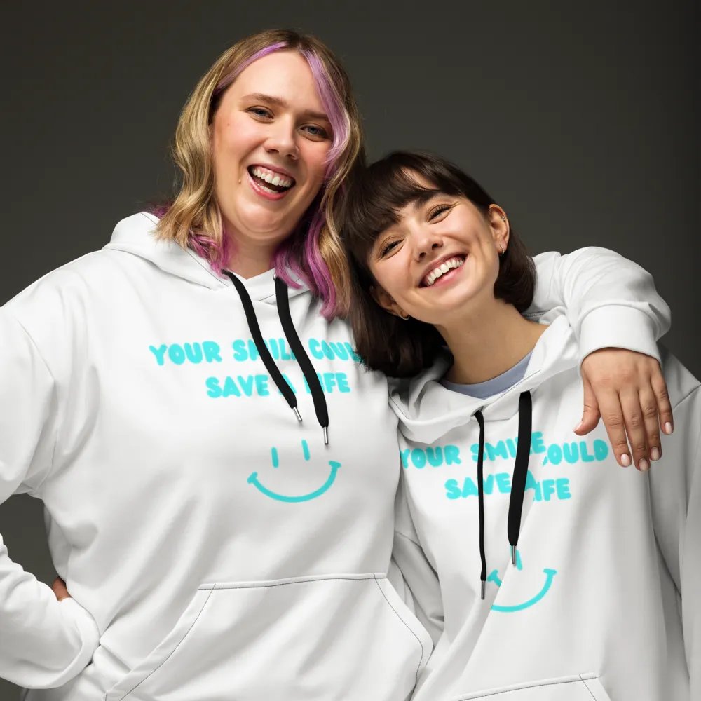 Smile Polyester Hoodie product image (5)