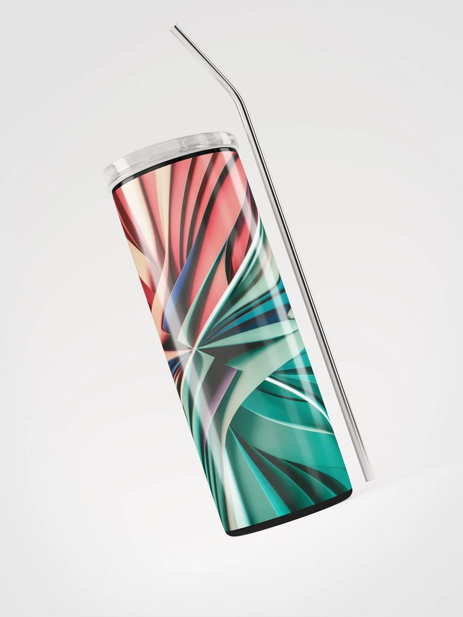 Graphic Grove 10oz Vacuum-Insulated Stainless Steel Tumbler with Vibrant Abstract Design product image (3)