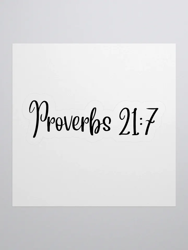 Proverbs 21:7 product image (3)