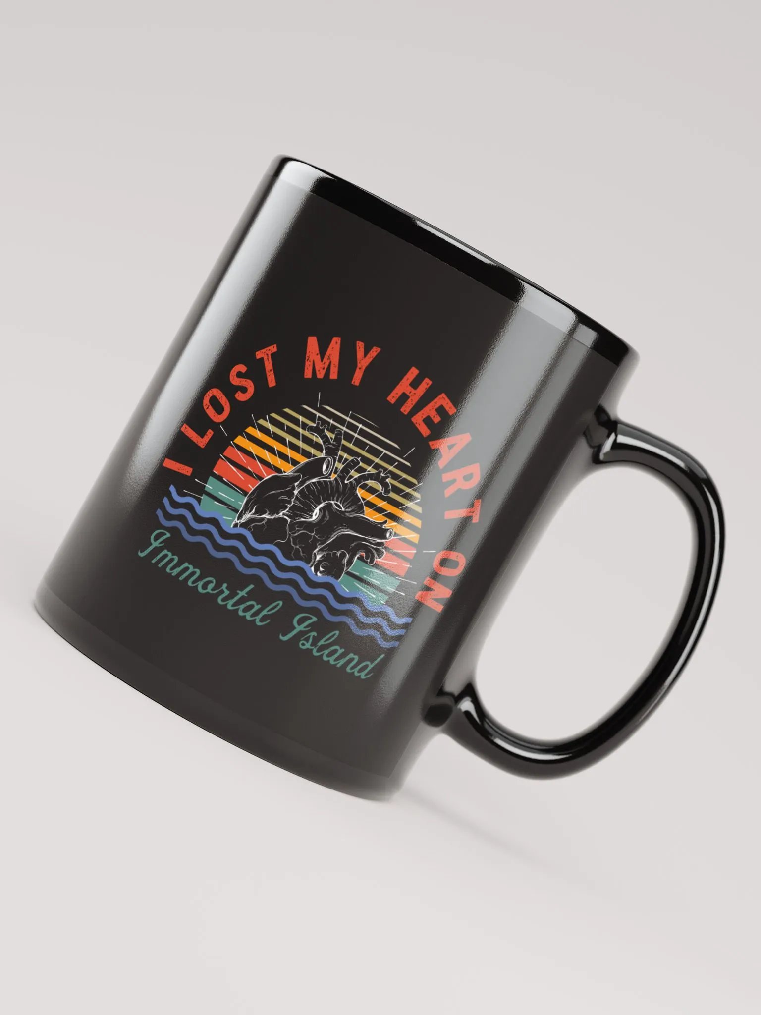 I Lost My Heart Black Mug product image (4)