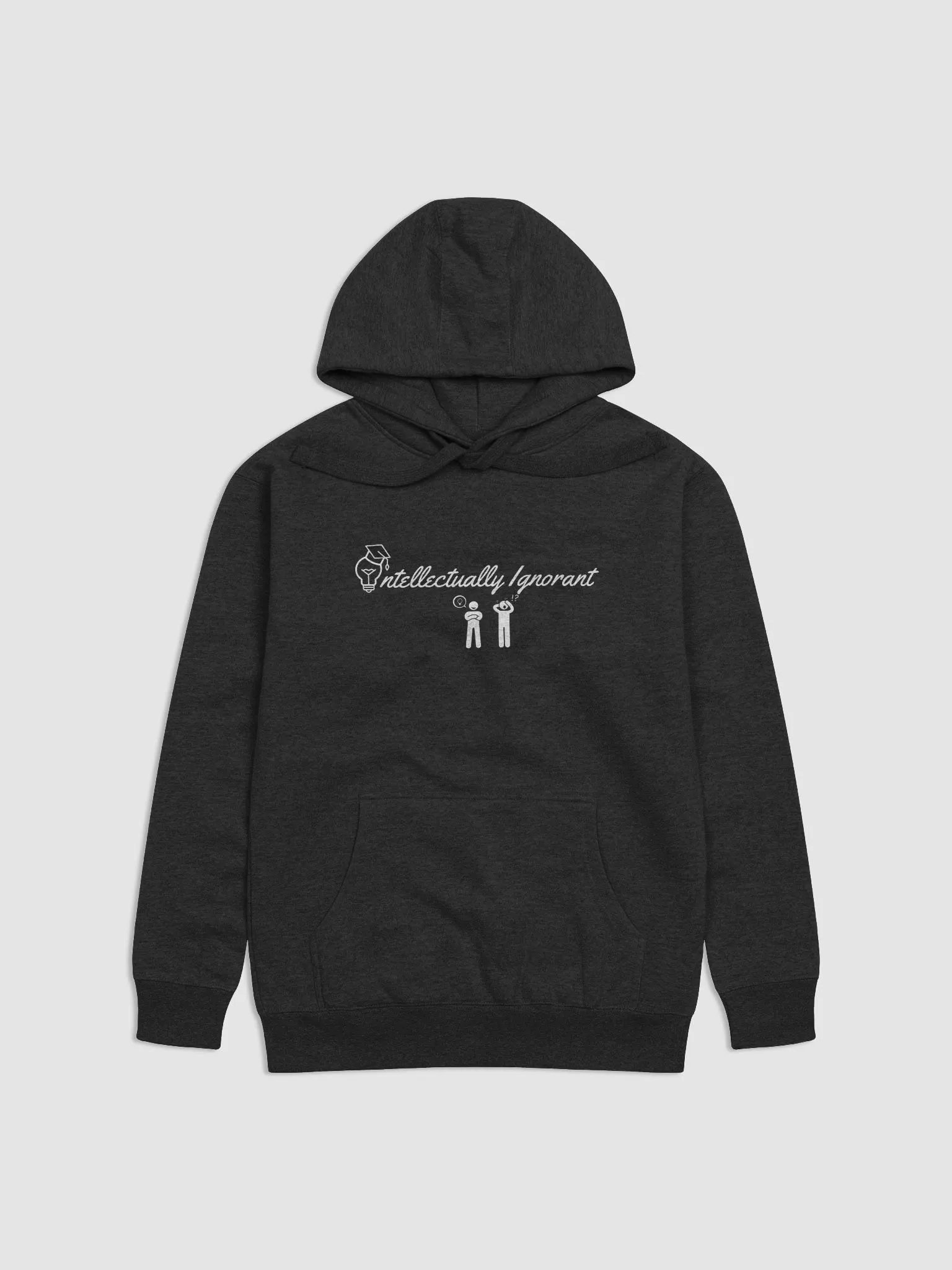 Intellectually Ignorant (White Logo) Cotton Heritage Unisex Premium Hoodie product image (4)
