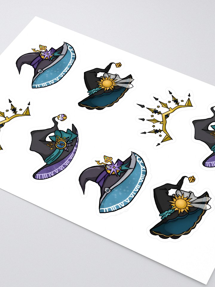 StarfireEspo Chibi Hats & Crown Sticker Sheet product image (2)