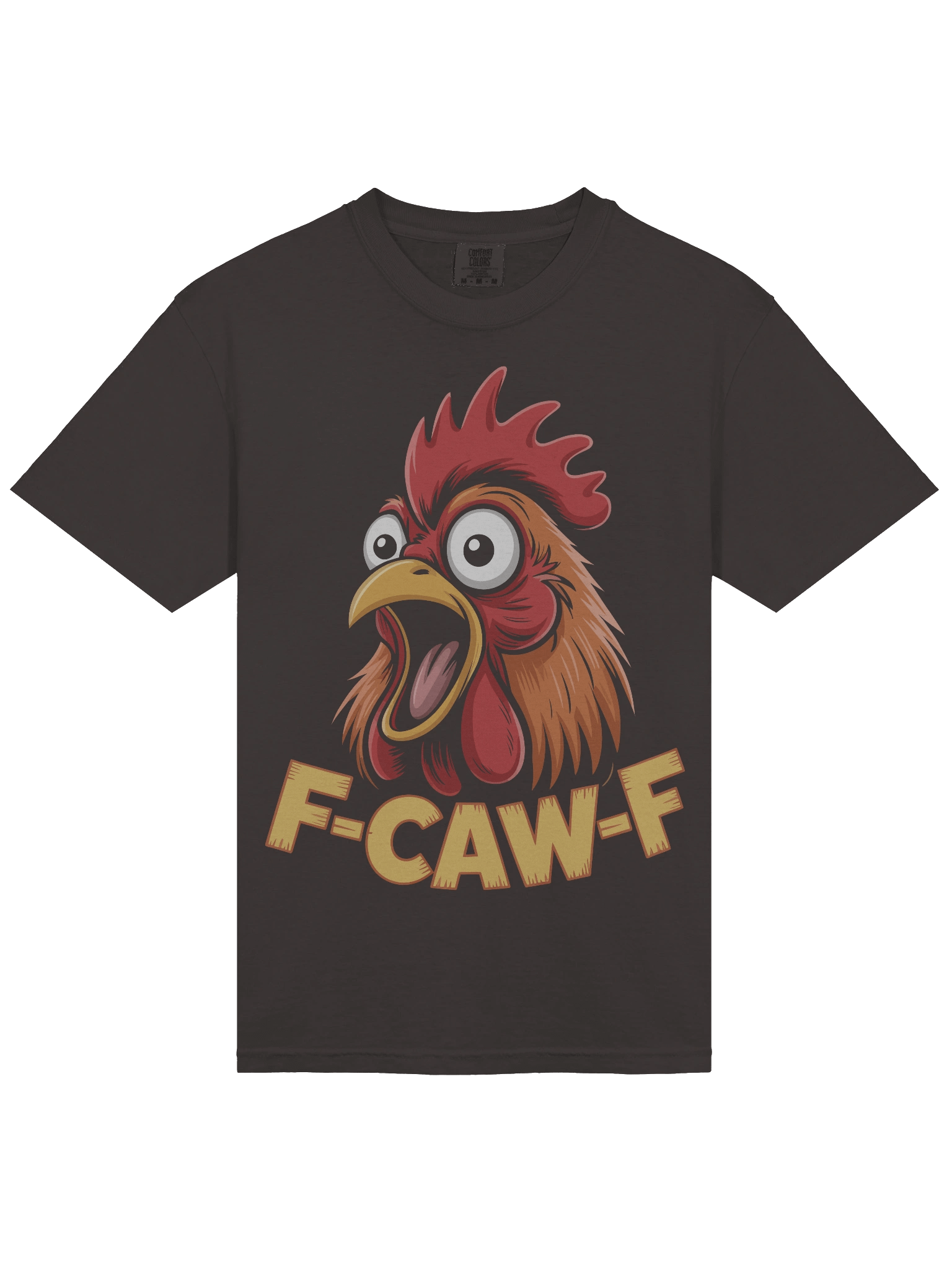 F-CAW-F" Screaming Rooster | Funny Sarcastic Comfort Colors® Tee product image (3)