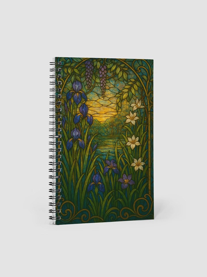 Stained Glass Sunset Spiral Notebook product image (1)