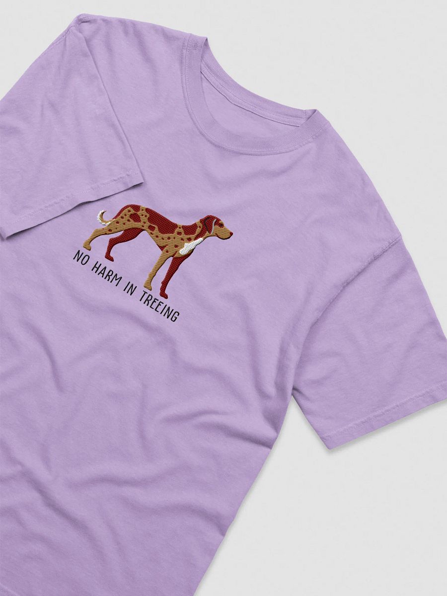 No Harm Treeing T-Shirt(Embroidered) of a Catahoula Leopard Dog(Red Leopard) product image (27)