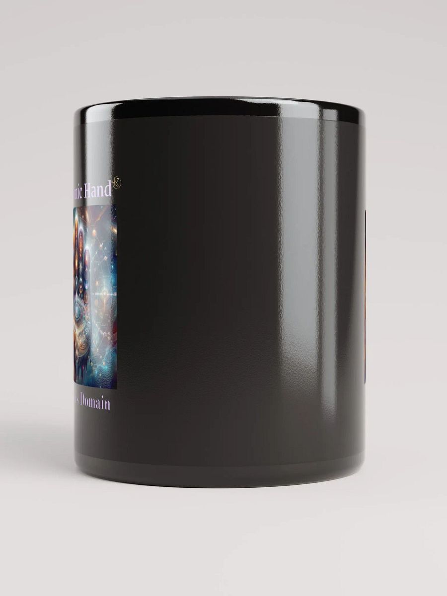 The Cosmic Hand | Black Glossy Mug product image (9)