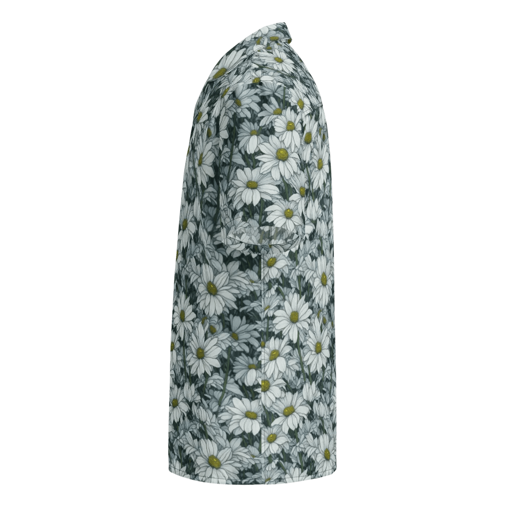 Floral Pattern Field of Daisy Flowers Hawaiian Shirt product image (3)