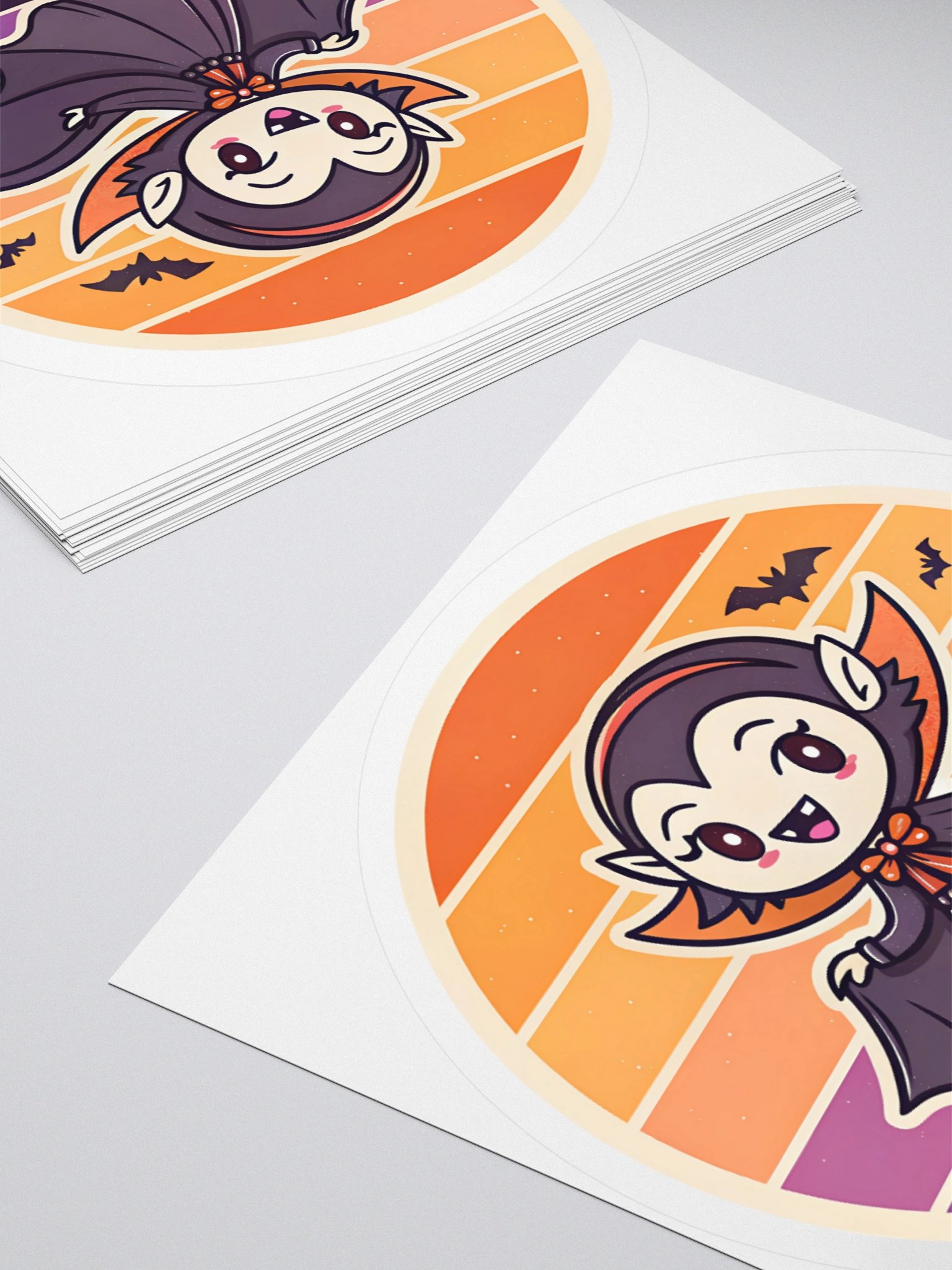 Cute Vampiress Kiss Cut Sticker product image (11)