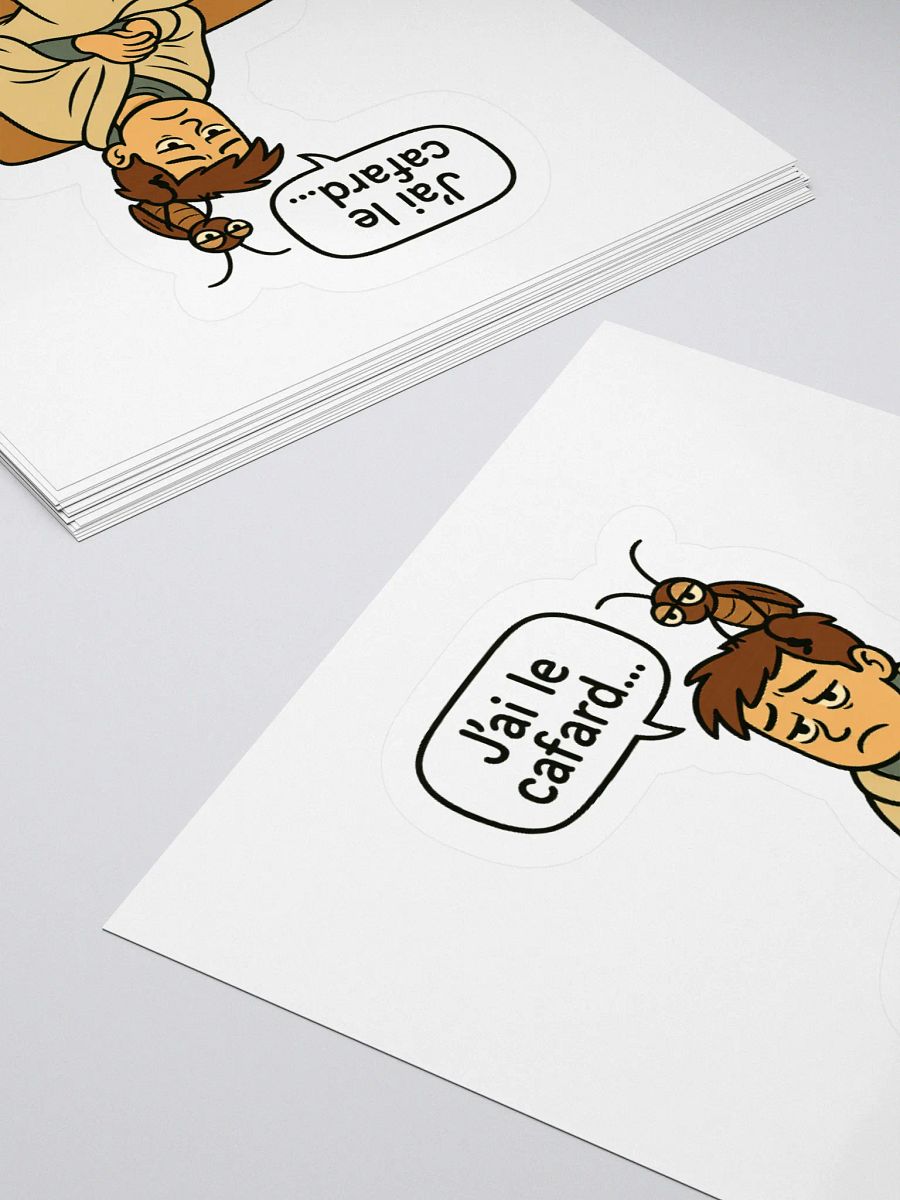 Avoir le cafard To feel depressed sticker by dark alphabet product image (11)