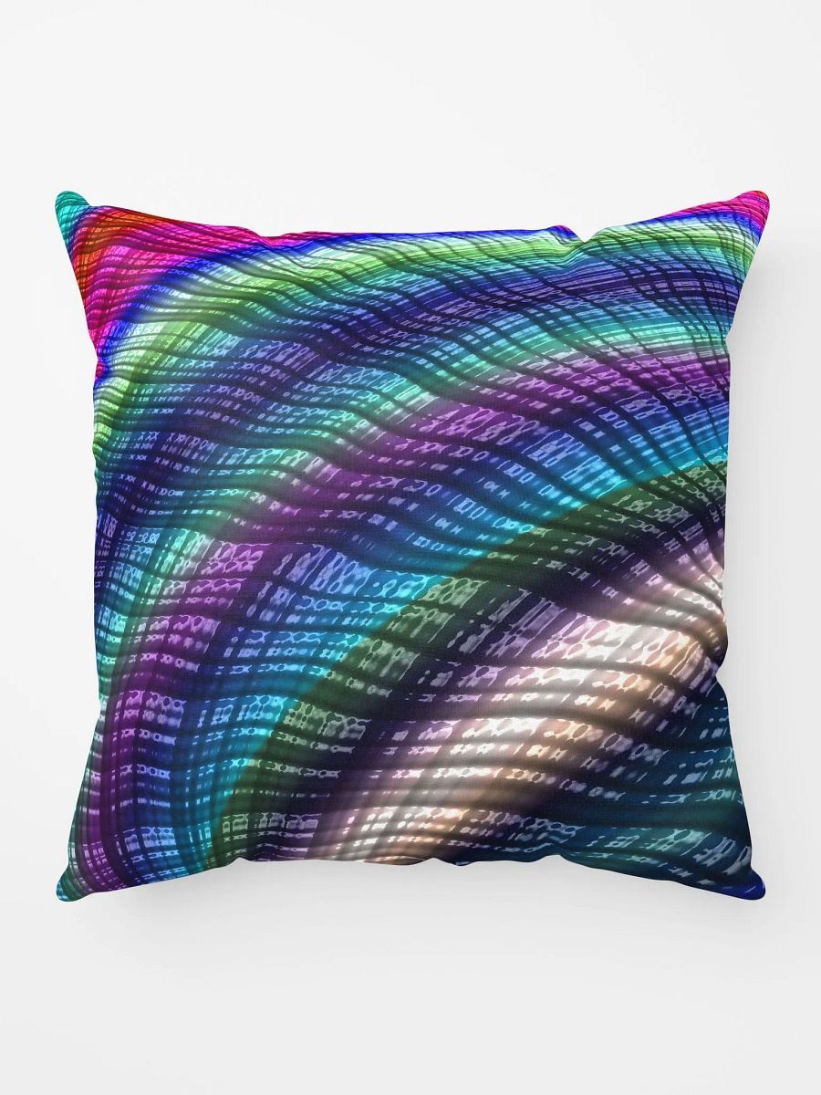 Candy Plaid Fractal Throw Pillow product image (10)