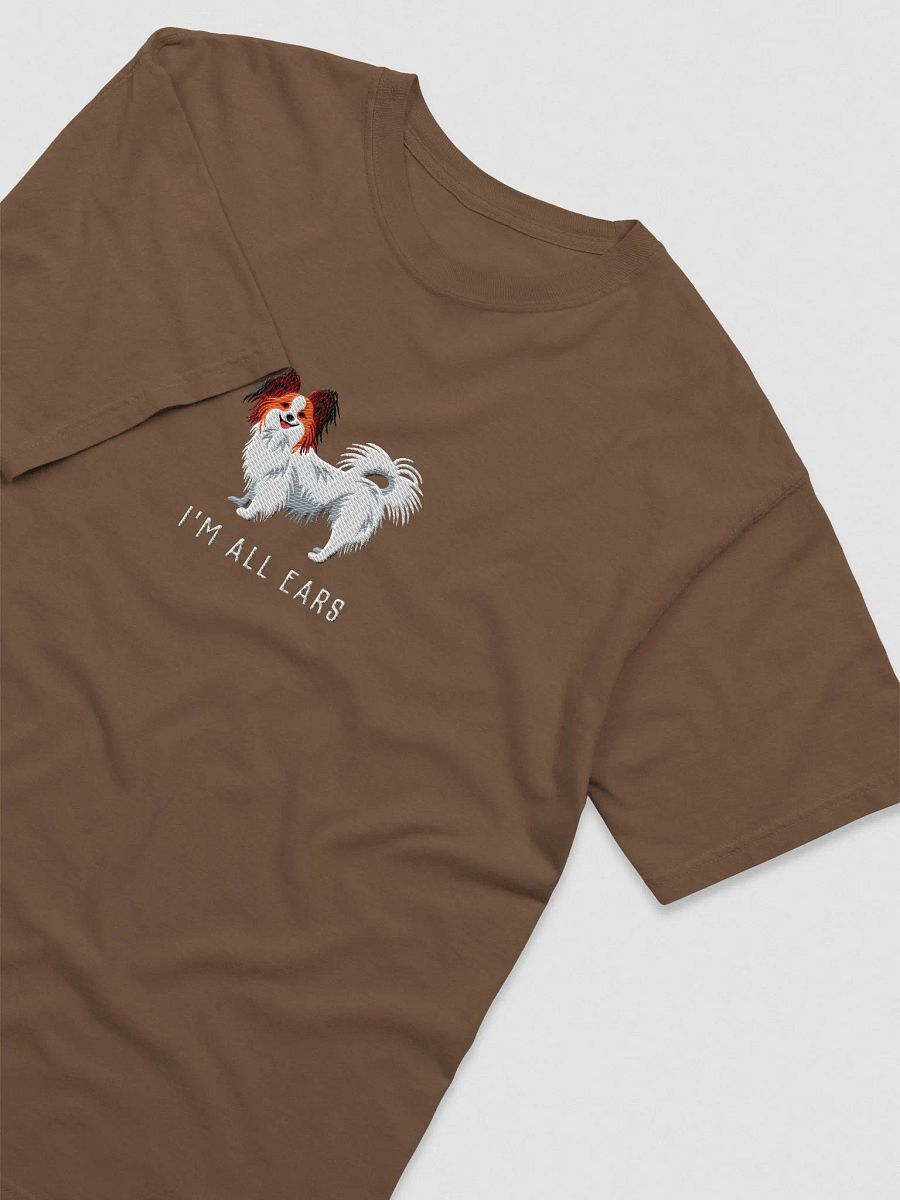 I'm All Ears T-Shirt(Embroidered) of a Papillon(Sable) product image (6)