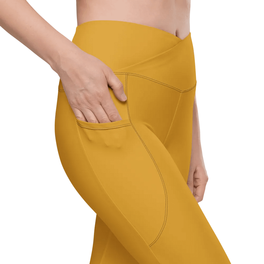 Sunset Glow Crossover Leggings with Pockets product image (8)