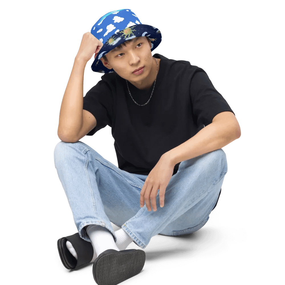 Clouds and Antique Sun Bucket Hat product image (6)
