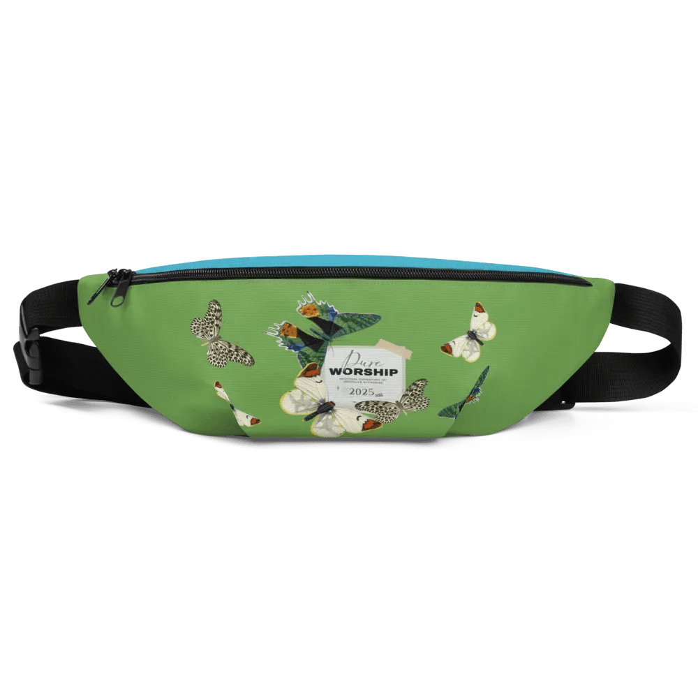 2025 "Pure Worship" Butterfly Collage Fanny Pack product image (1)