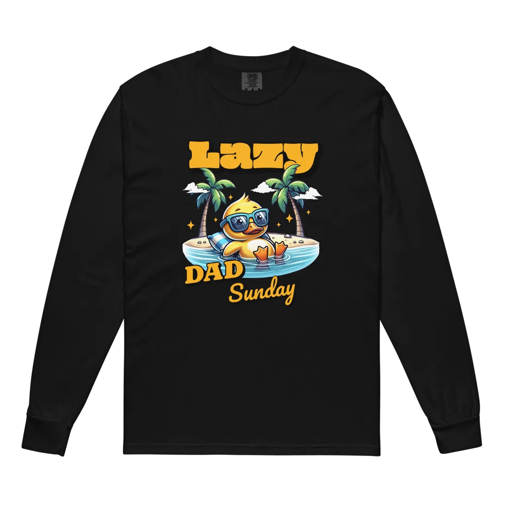 Lazy Dad Duck Sunglasses Long Sleeve Shirt product image (2)