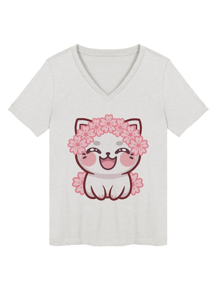 V-neck T-Shirt Mirya Flower product image (12)