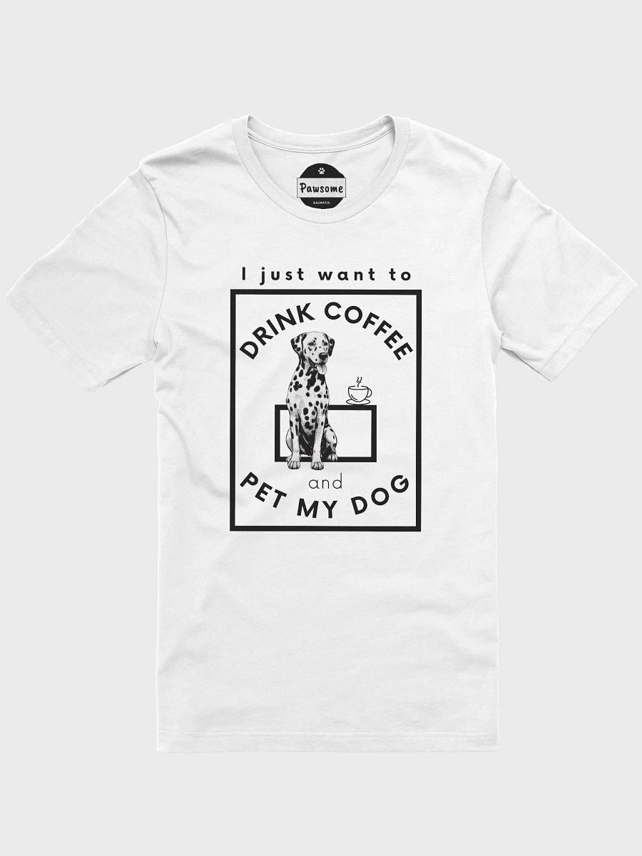 Coffee Dalmatian White T-Shirt product image (1)