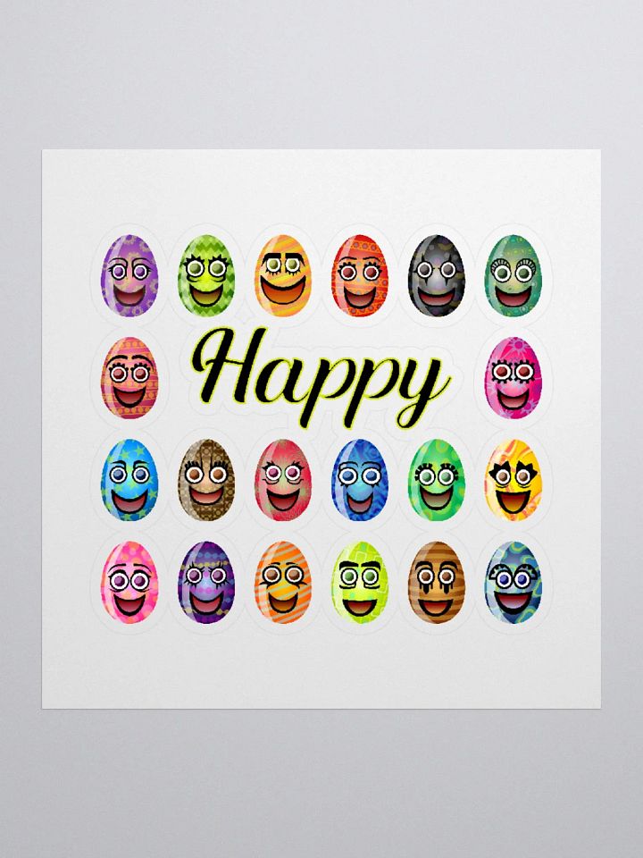 Happy Eggs Kiss Cut Stickers product image (2)