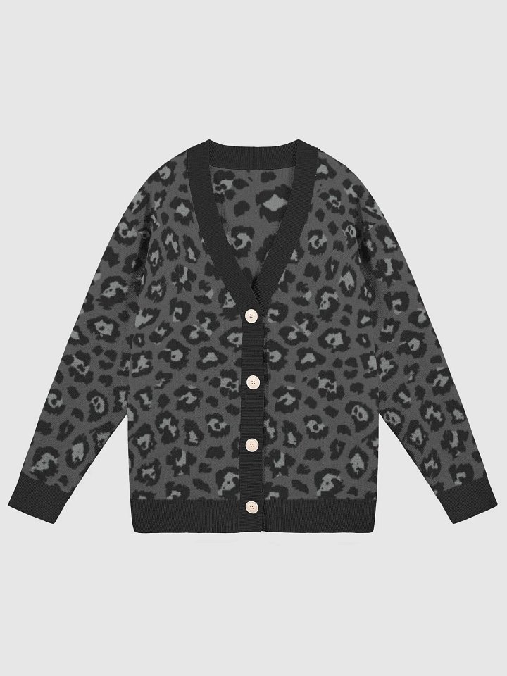 Leopard's Meow Alley Cat Knit Cardigan product image (3)