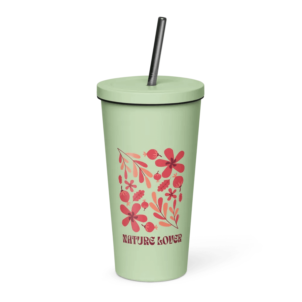Nature Lover Insulated tumbler with straw product image (1)