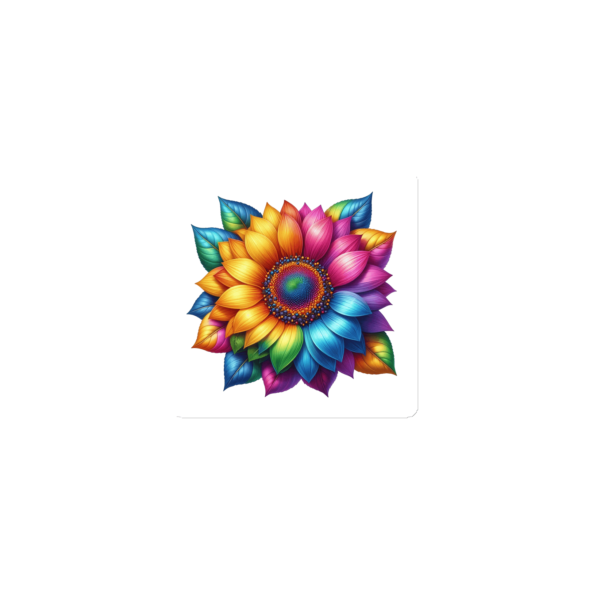 Prismatic Sunflower Magnet product image (1)