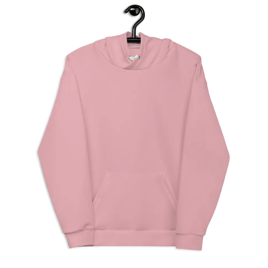 Plain Dusty Light Pink Soft Summer Unisex Recycled Polyester Heavyweight Premium Hoodie by Treasure Pie product image (8)