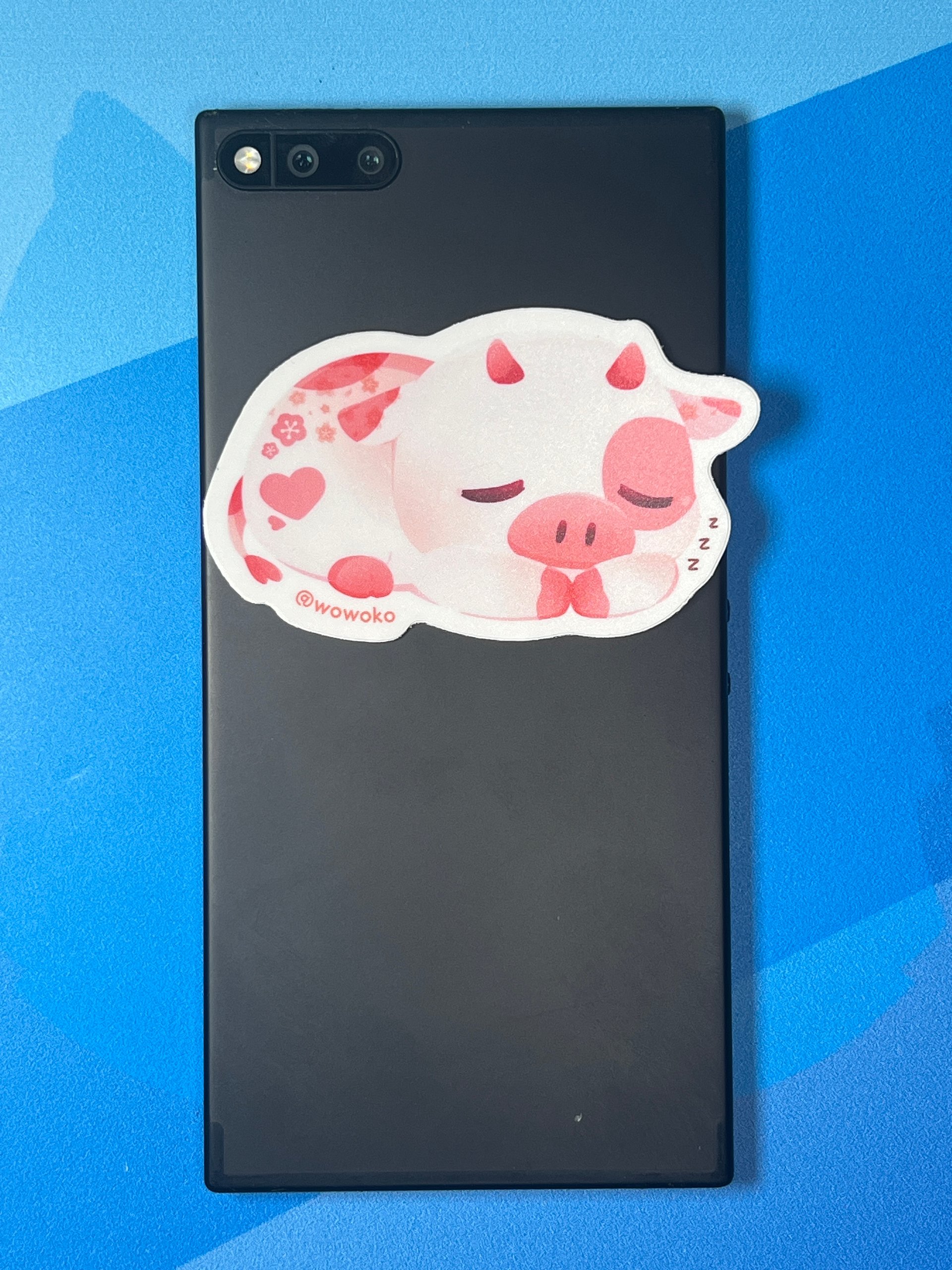 Sleepy Zodiac Animal - Cow - Sticker product image (2)