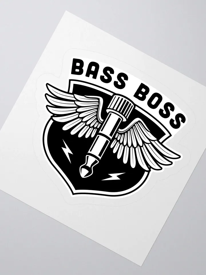 Bass Boss Sticker: Perfect for Music Lovers and Gamers product image (2)