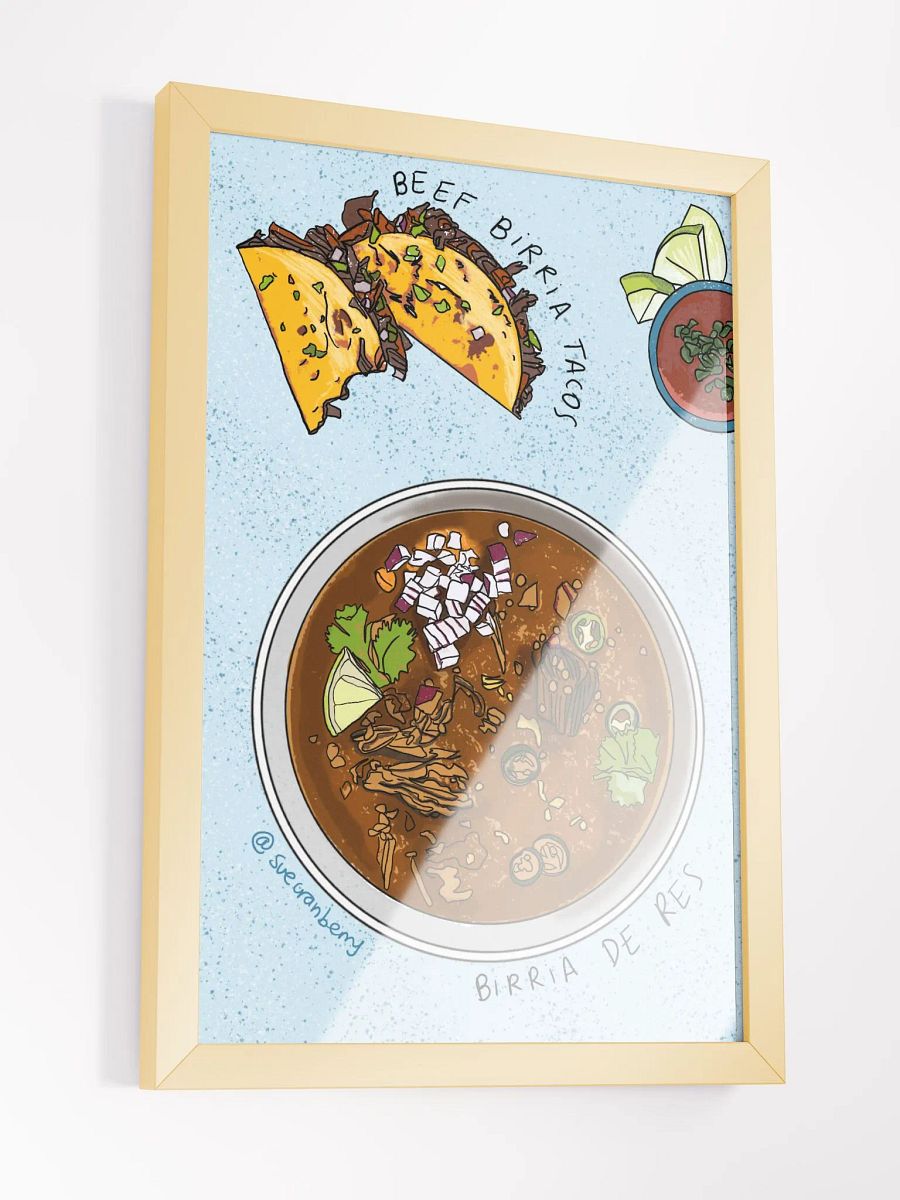 Beef Birria Tacos Framed Poster product image (3)