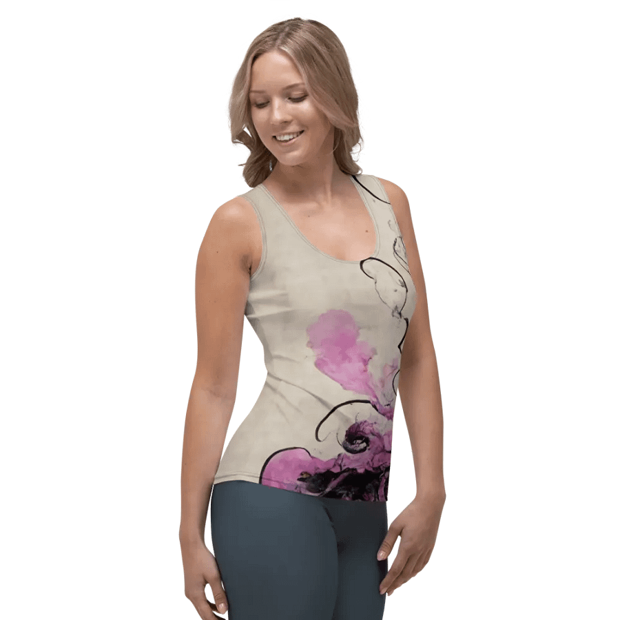 Whimsical Mist All-Over Print Tank Top product image (4)
