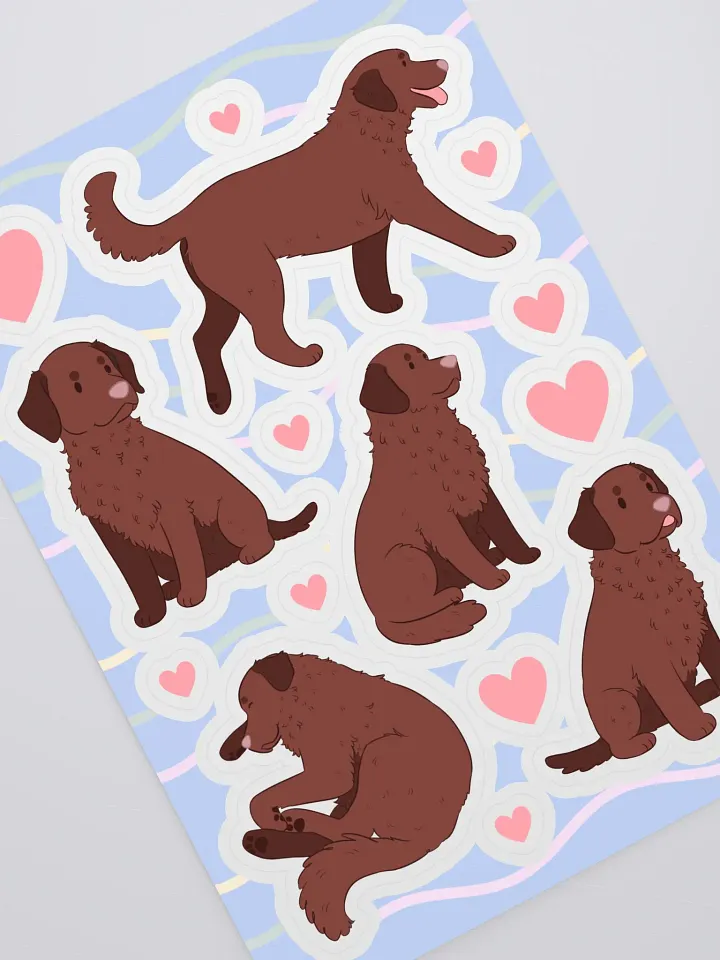 Cute Chesapeake Bay Retriever Sticker Sheet product image (2)
