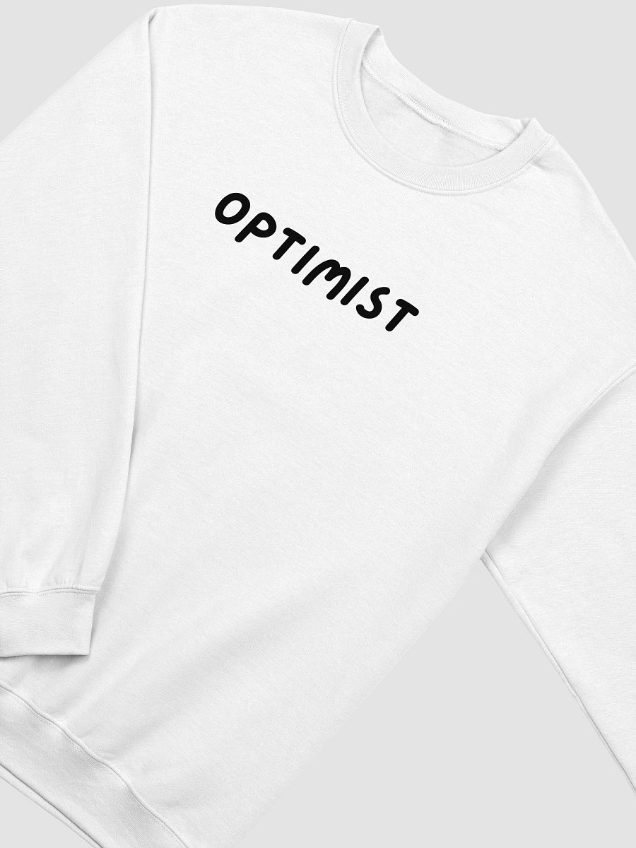 “OPTIMIST” Upbeat Unisex Sweatshirt product image (3)