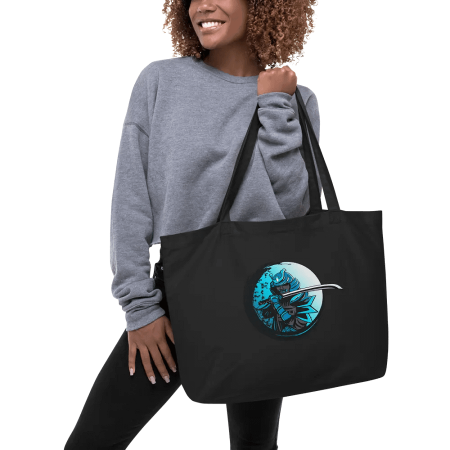 Moonlit Samurai Organic Tote Bag product image (6)