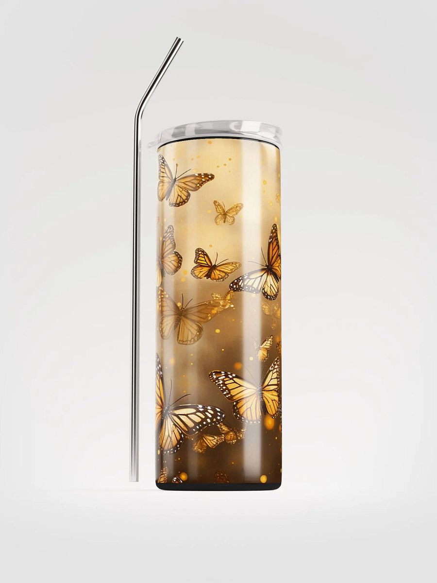 Flutter in Style with Our Gold Butterfly Stainless Steel Tumbler! 🦋✨ product image (1)
