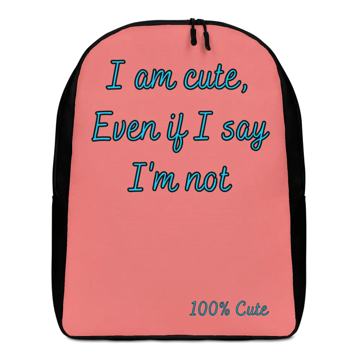 I'm NOT Cute Backpack Big (Pink) product image (1)