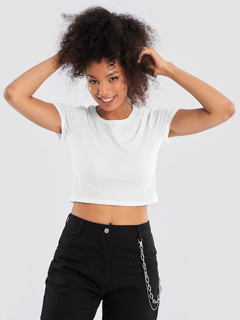 Photo showing Bella+Canvas Women's Crop Tee