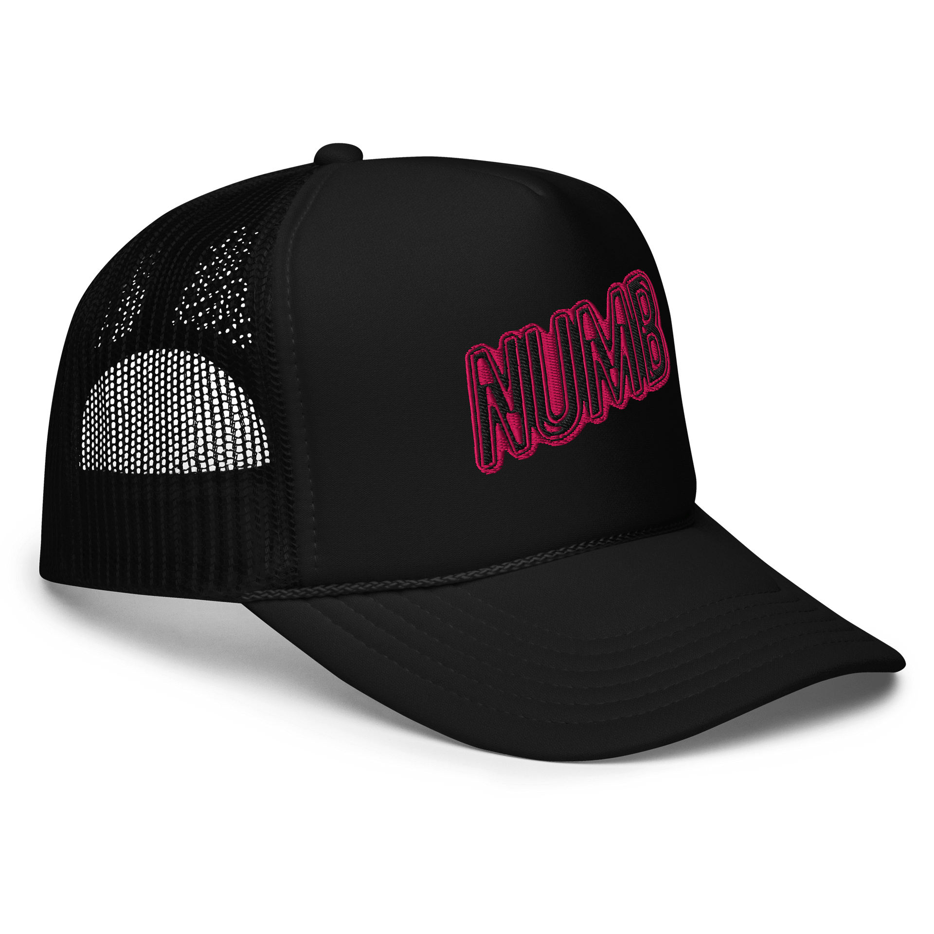 Bleed Neon (NUMB) (PINK) Trucker Hat product image (3)