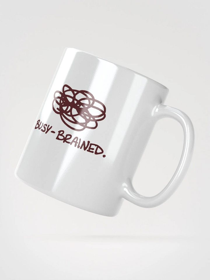 BUSY-BRAINED (maroon design) mug product image (3)