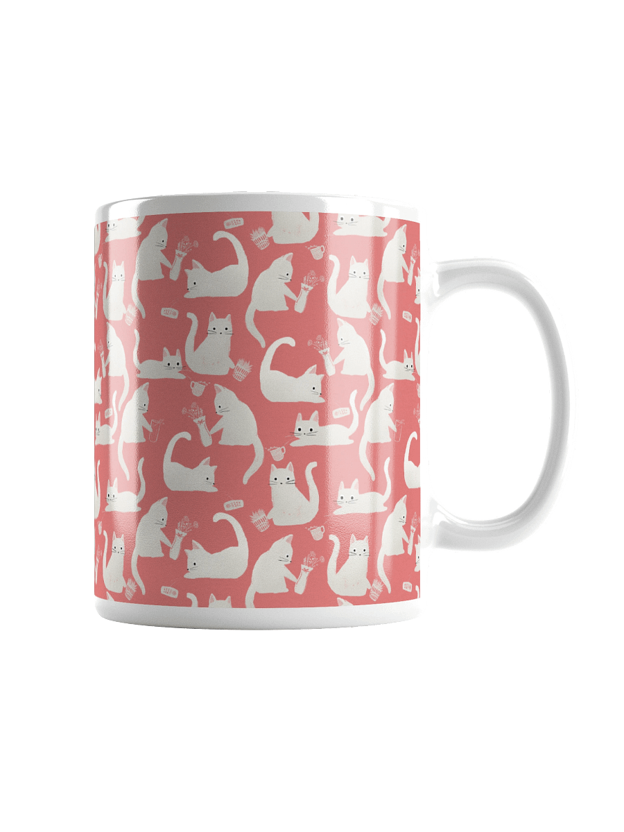 Bad Cats Knocking Stuff Over Mug, Pink product image (2)