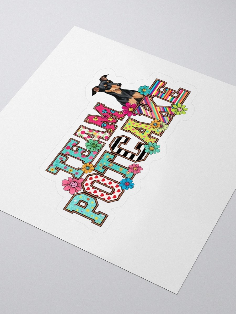 TEAM POTCAKE Floral & Patterned Dog Lover Sticker product image (3)