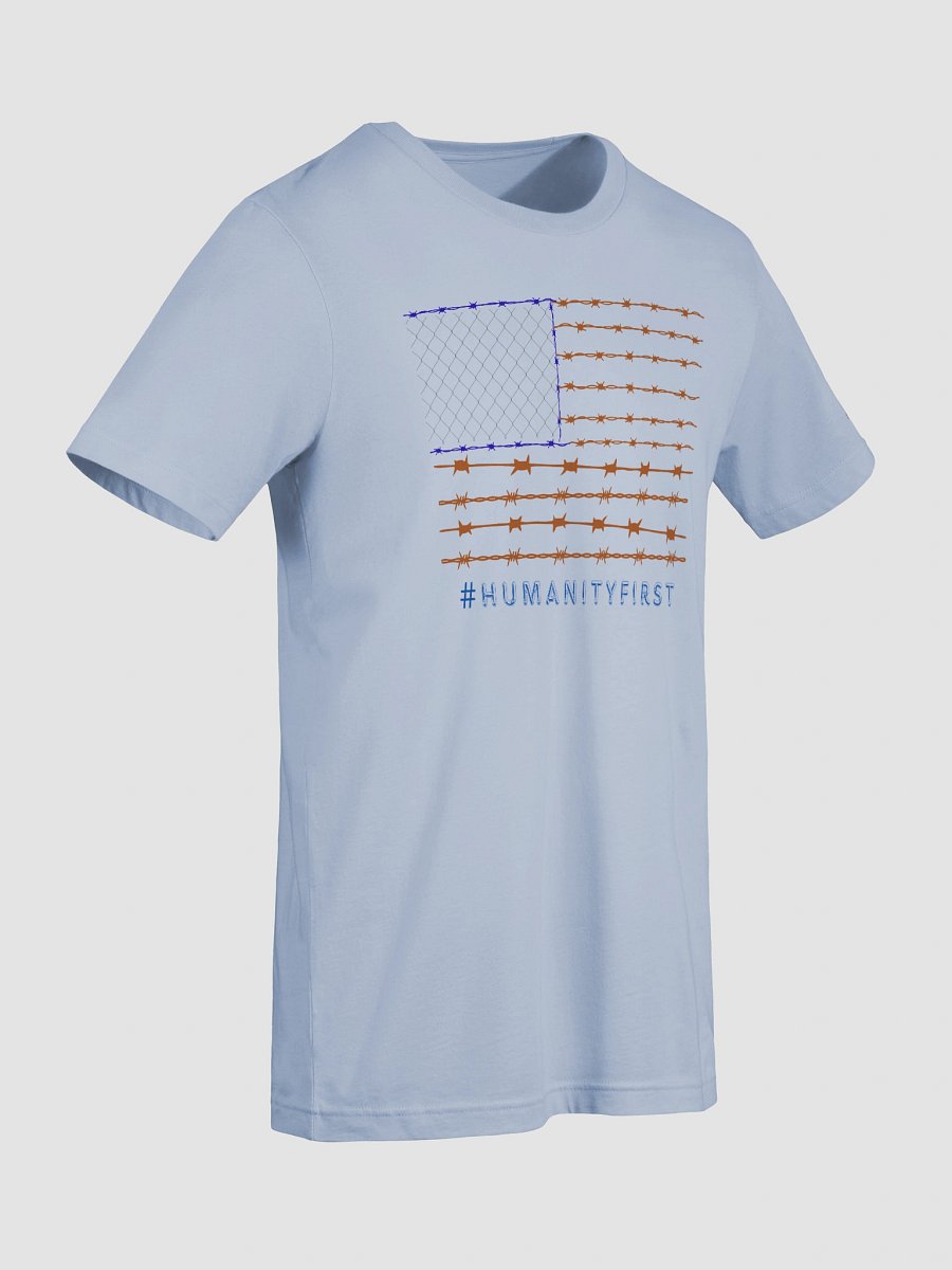 Stand With Liberty Barbed Wire American Flag Bella & Canvas 3001 Supersoft Tee product image (9)