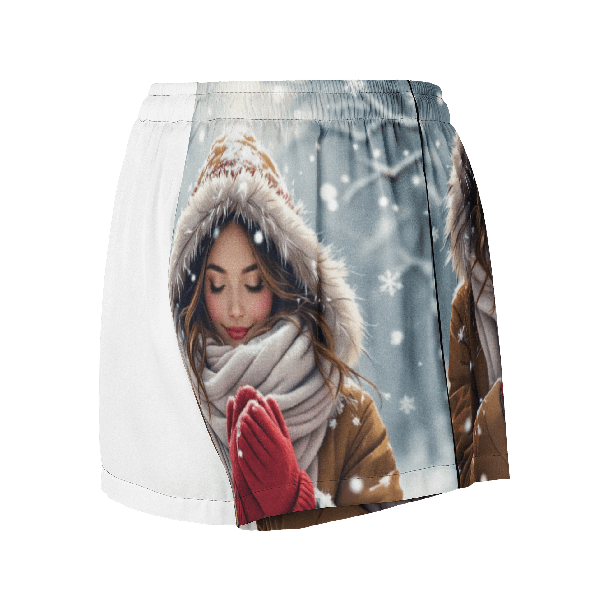 Snowy Forest Women's Cozy Shorts product image (2)