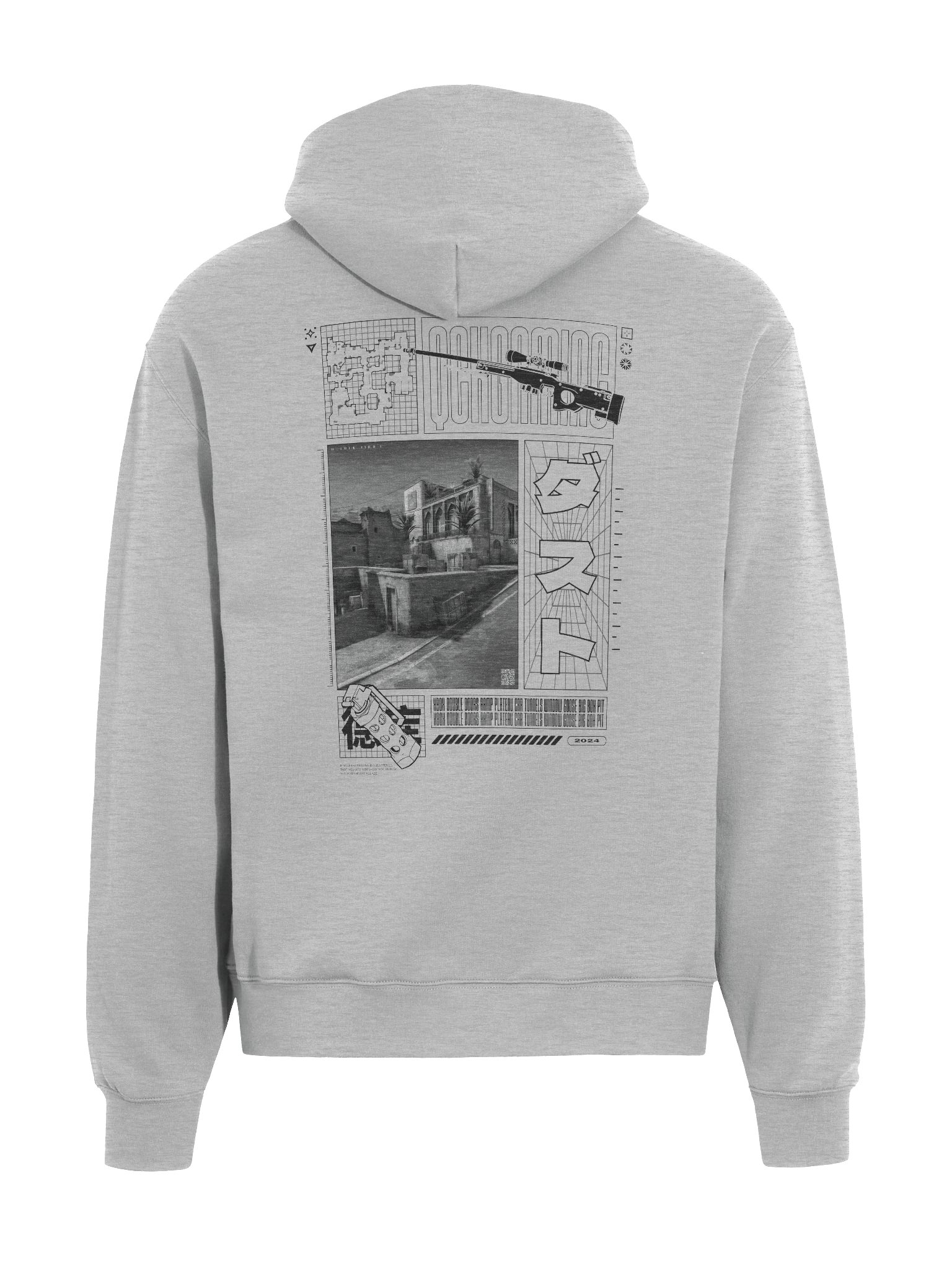 QCK x Dust 2 Hoodie - Grey product image (5)