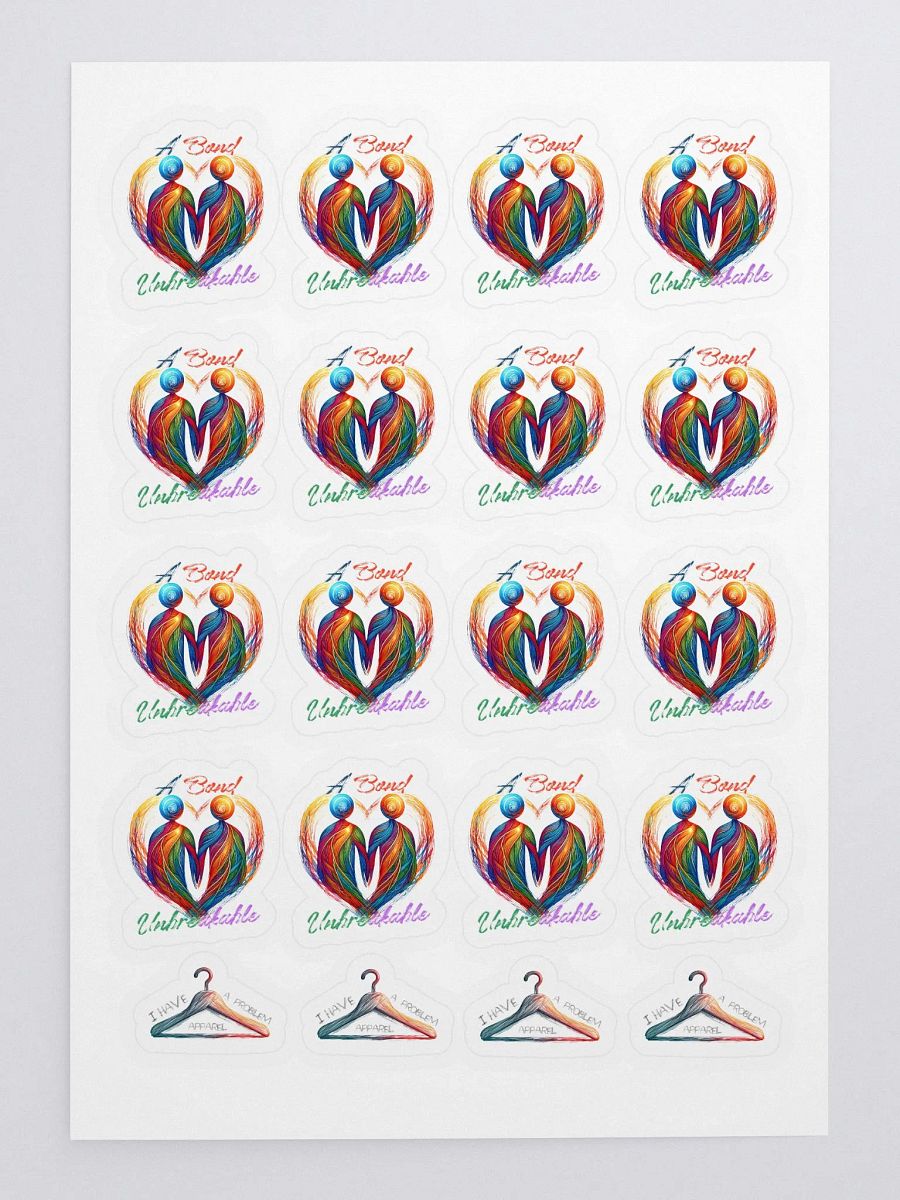 A Bond Unbreakable Kiss Cut Sticker Sheet product image (3)