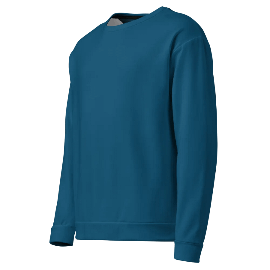Plain Dark Blue True Summer Unisex Recycled Polyester Heavyweight Premium Sweatshirt by Treasure Pie product image (5)