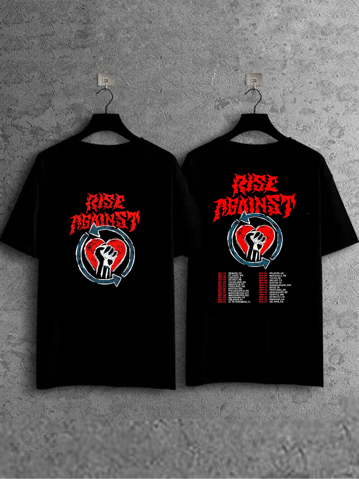 Rise Against 2024 Tour T-Shirt Graphic Tee product image (1)