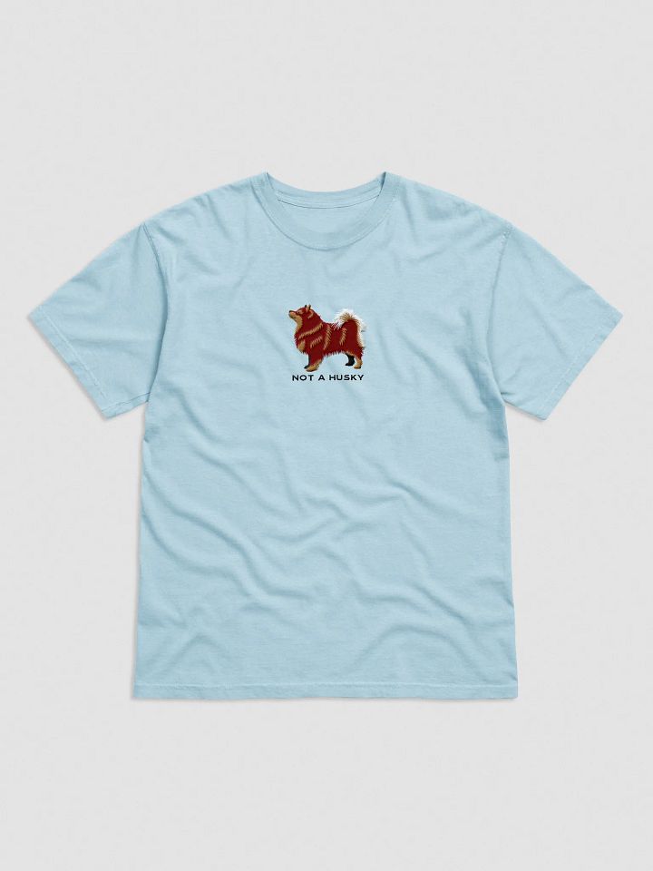 Not a Husky T-Shirt(Embroidered) of a Finnish Lapphund(Red & Tan) product image (41)