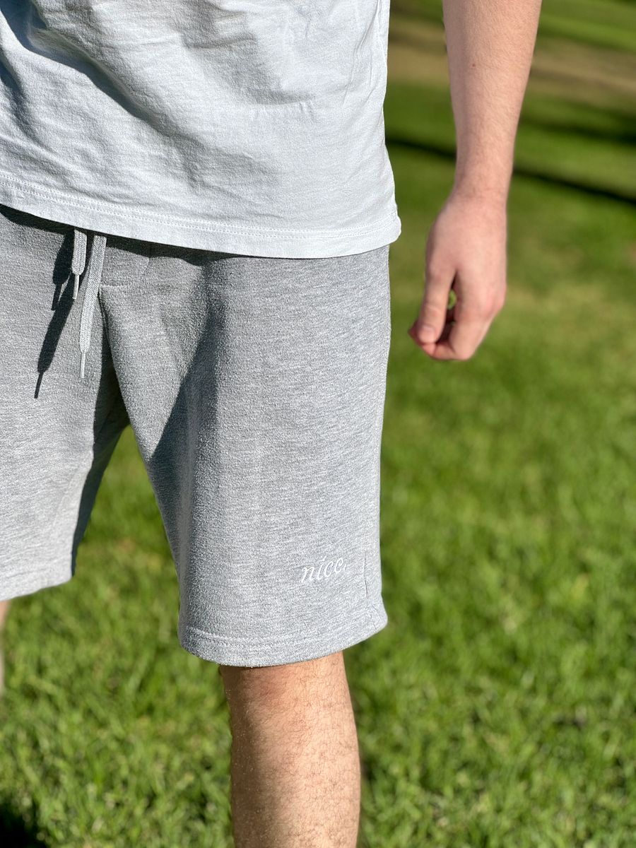 Nice. Embroidered Sweatshorts (Grey) product image (4)