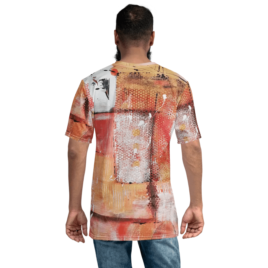 original painting mixed media, on all over print tshirt product image (7)
